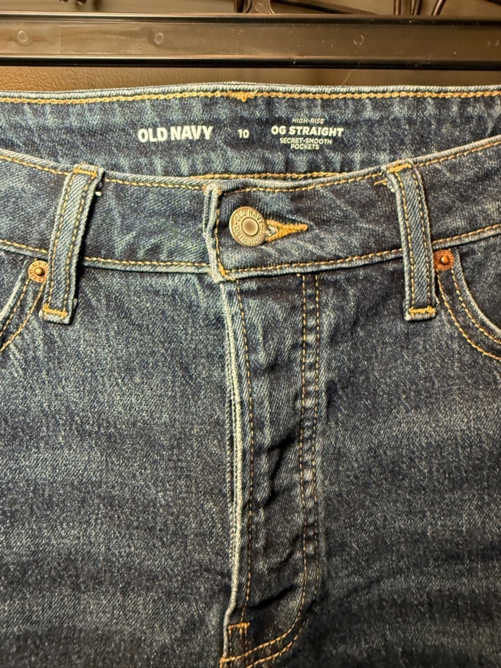 Old Navy high-waisted button-fly OG straight ankle jean - Picture 2 of 7